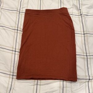 Forever 21 Terracotta Pencil Skirt